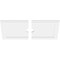 Ekena Millwork Rectangle Architectural Grde PVC Ceiling Medallion, 34"W x 17"H x 3"ID x 11 3/4"C x 1"P, Two-Piece CMP34X17RE2-03000 - alternate 4